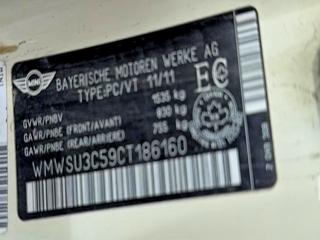 Aukcja sprzedaży 2012 Mini Cooper, vin: WMWSU3C59CT186160, numer aukcji: 48518066