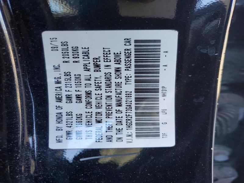 Продаж на аукціоні авто 2016 Honda Accord, vin: 1HGCR2F73GA021692, номер лоту: 49186626