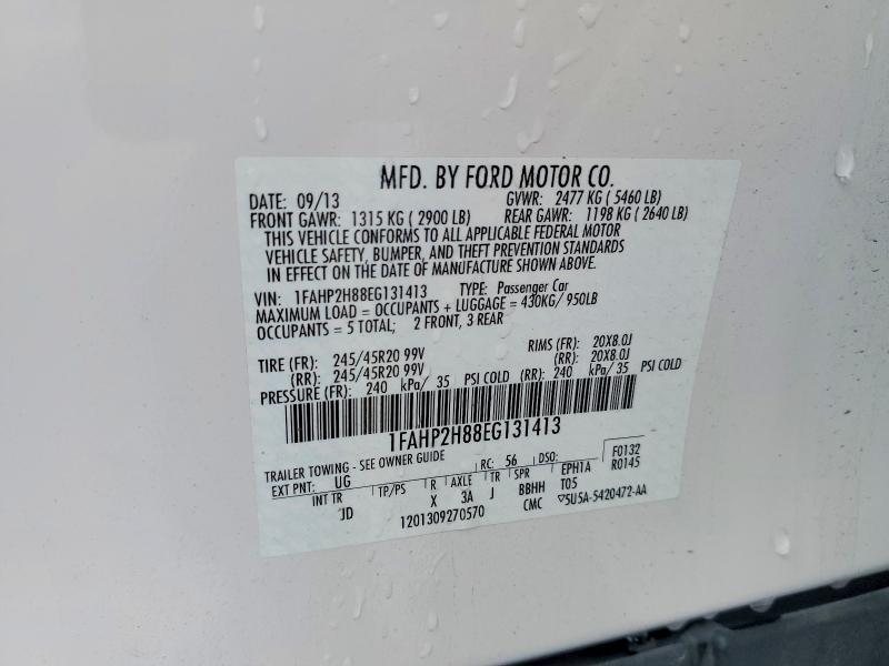 Aukcja sprzedaży 2014 Ford Taurus, vin: 1FAHP2H88EG131413, numer aukcji: 49828456