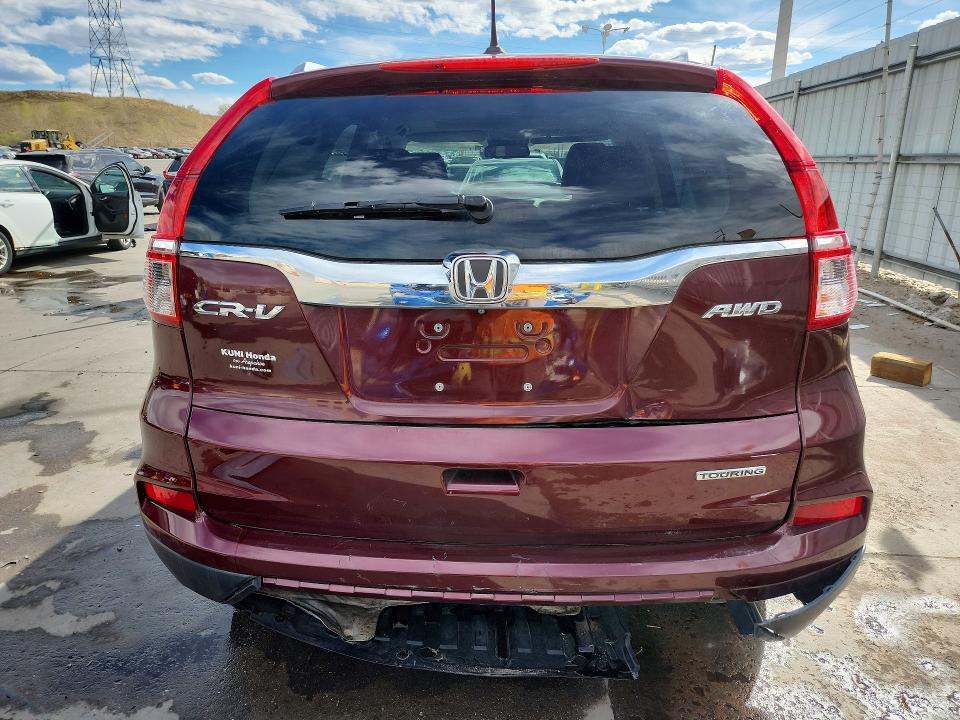 50121296 :رقم المزاد ، 5J6RM4H95GL092702 vin ، 2016 Honda Cr-v مزاد بيع