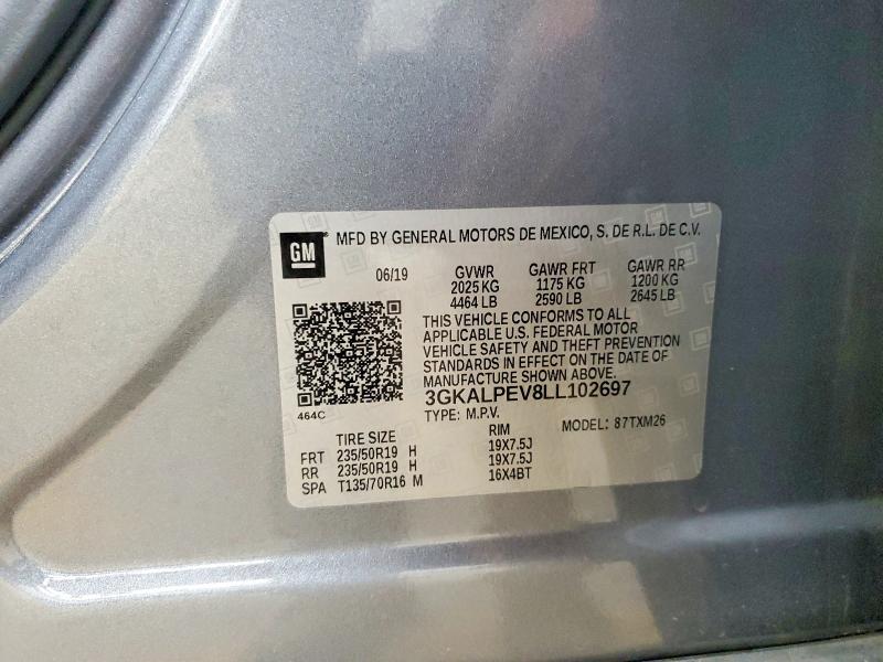 Продажа на аукционе авто 2020 Gmc Terrain, vin: 3GKALPEV8LL102697, номер лота: 49463316