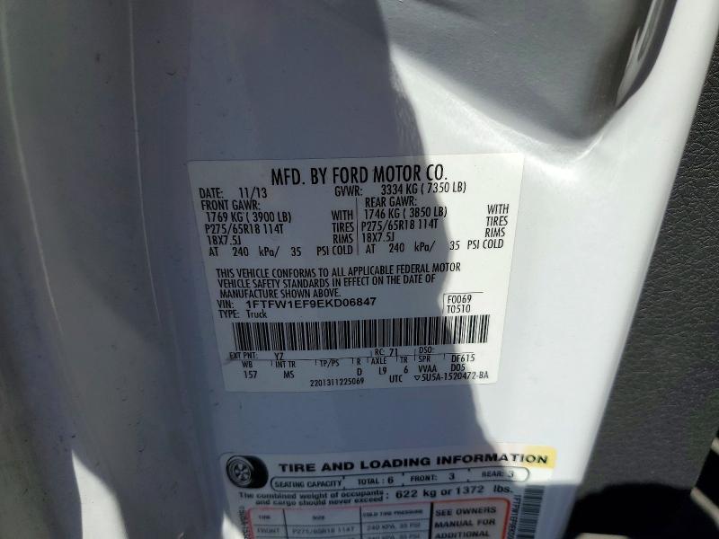 Продаж на аукціоні авто 2014 Ford F150, vin: 1FTFW1EF9EKD06847, номер лоту: 49152966