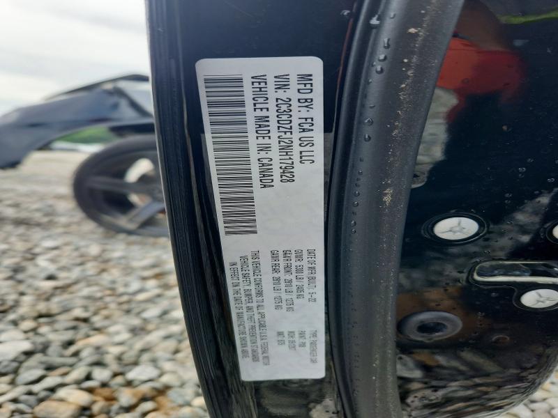 51003896 :رقم المزاد ، 2C3CDZFJ2NH179428 vin ، 2022 Dodge Challenger مزاد بيع