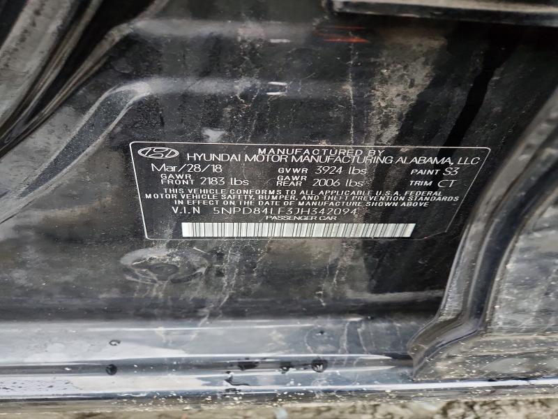 2018 Hyundai Elantra მანქანა იყიდება აუქციონზე, vin: 5NPD84LF3JH342094, აუქციონის ნომერი: 48018946
