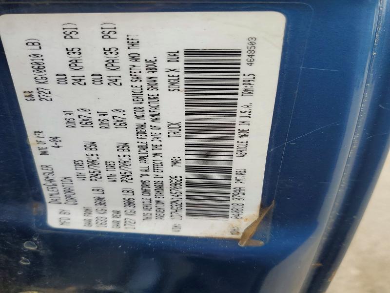 41630286 :رقم المزاد ، 1D7HG32N14S709626 vin ، 2004 Dodge Dakota مزاد بيع