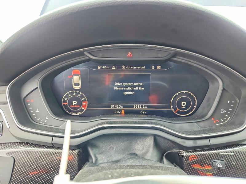 50260506 :رقم المزاد ، WAUB4CF56KA095076 vin ، 2019 Audi S5 مزاد بيع