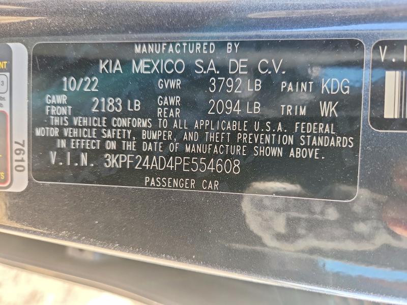 Aukcja sprzedaży 2023 Kia Forte, vin: 3KPF24AD4PE554608, numer aukcji: 50303376