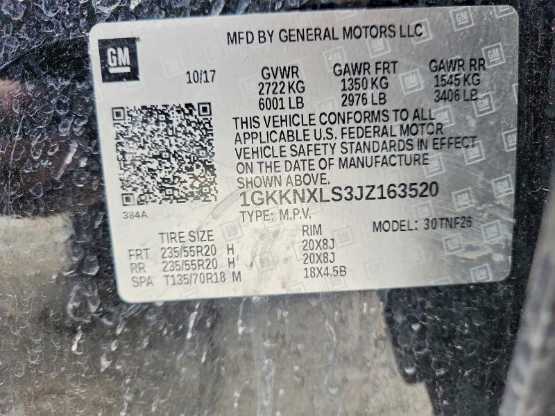 Продажа на аукционе авто 2018 Gmc Acadia, vin: 1GKKNXLS3JZ163520, номер лота: 51667376