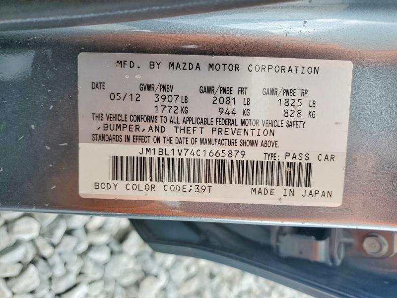 Продаж на аукціоні авто 2012 Mazda 3, vin: JM1BL1V74C1665879, номер лоту: 49414436