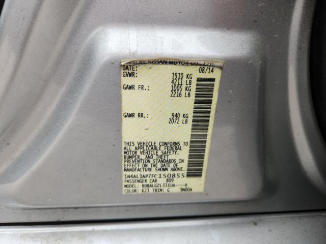 51118296 :رقم المزاد ، 1N4AL3AP7FC150855 vin ، 2015 Nissan Altima مزاد بيع