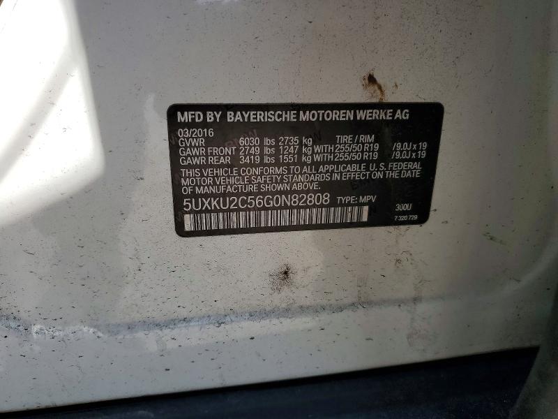 Aukcja sprzedaży 2016 Bmw X6, vin: 5UXKU2C56G0N82808, numer aukcji: 50392696
