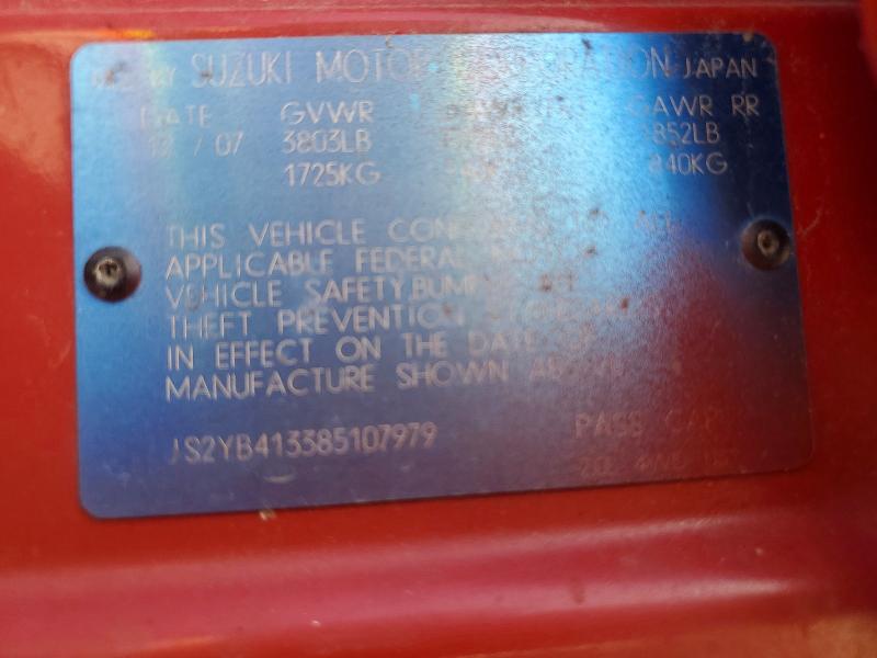 2008 Suzuki Sx4 მანქანა იყიდება აუქციონზე, vin: JS2YB413385107979, აუქციონის ნომერი: 49389766