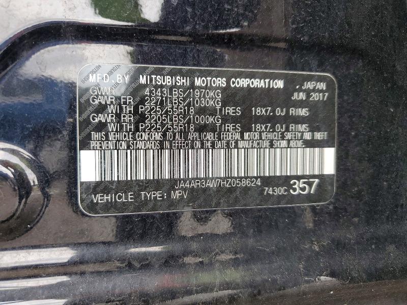 Продаж на аукціоні авто 2017 Mitsubishi Outlander Sport, vin: JA4AR3AW7HZ058624, номер лоту: 50230986