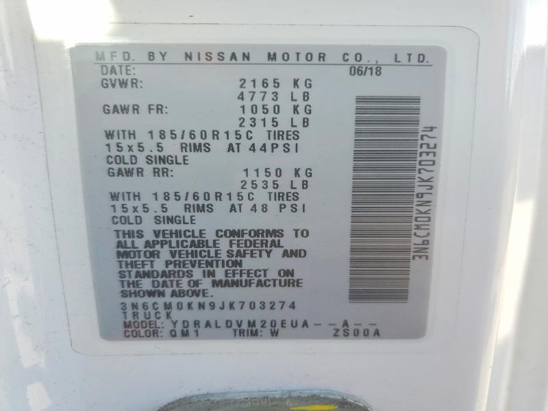 Продаж на аукціоні авто 2018 Nissan Nv200, vin: 3N6CM0KN9JK703274, номер лоту: 49593906