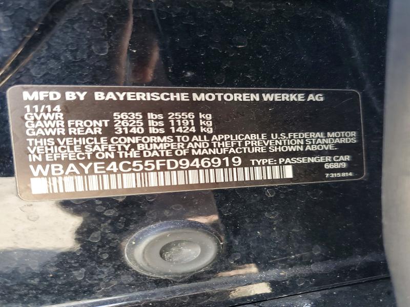 49237056 :رقم المزاد ، WBAYE4C55FD946919 vin ، 2015 Bmw 740 مزاد بيع