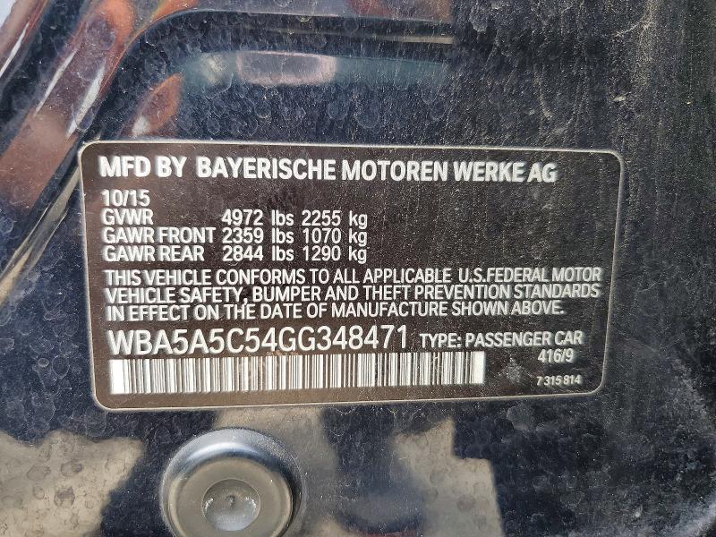 Продажа на аукционе авто 2016 Bmw 528, vin: WBA5A5C54GG348471, номер лота: 51342256