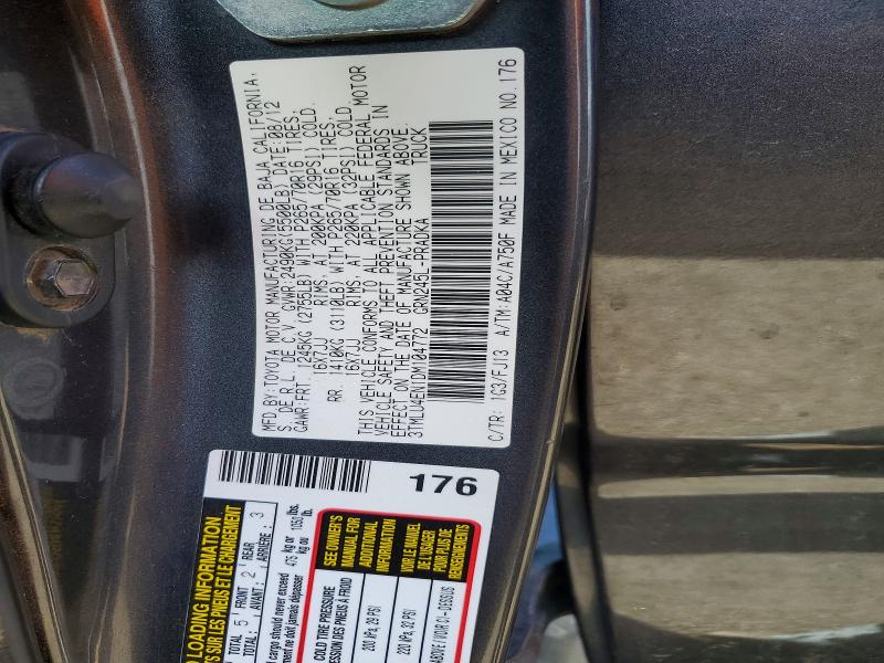 50426646 :رقم المزاد ، 3TMLU4EN1DM104772 vin ، 2013 Toyota Tacoma مزاد بيع