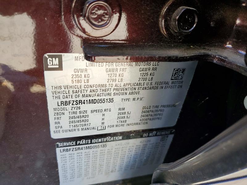 Продаж на аукціоні авто 2021 Buick Envision, vin: LRBFZSR41MD055135, номер лоту: 49246826
