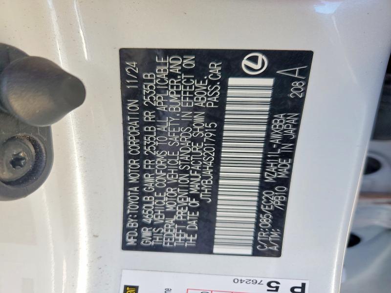 Продажа на аукционе авто 2025 Lexus Ux 300h, vin: JTHYBJAH4S2017915, номер лота: 49162436