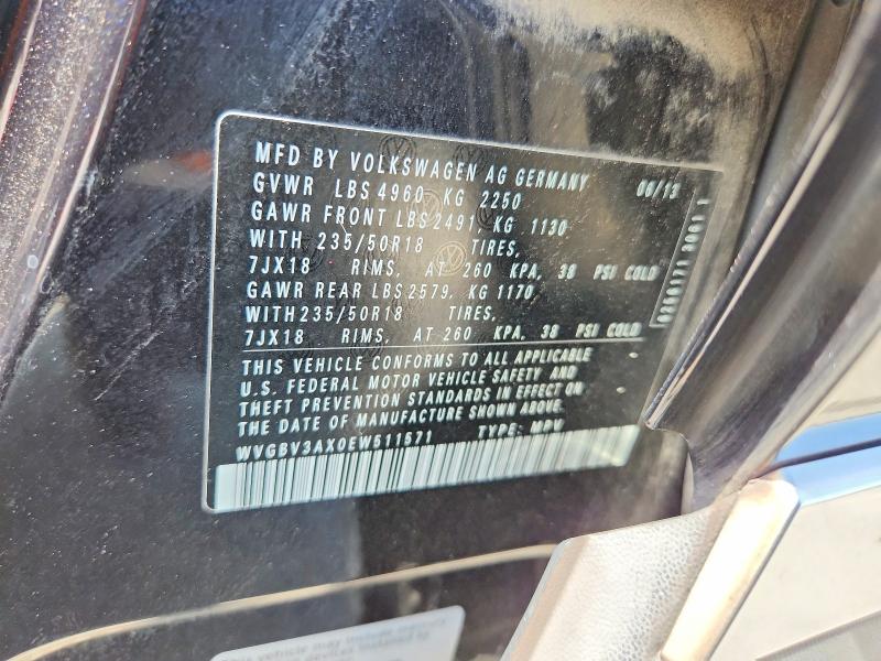 Продажа на аукционе авто 2014 Volkswagen Tiguan, vin: WVGBV3AX0EW511571, номер лота: 48538566