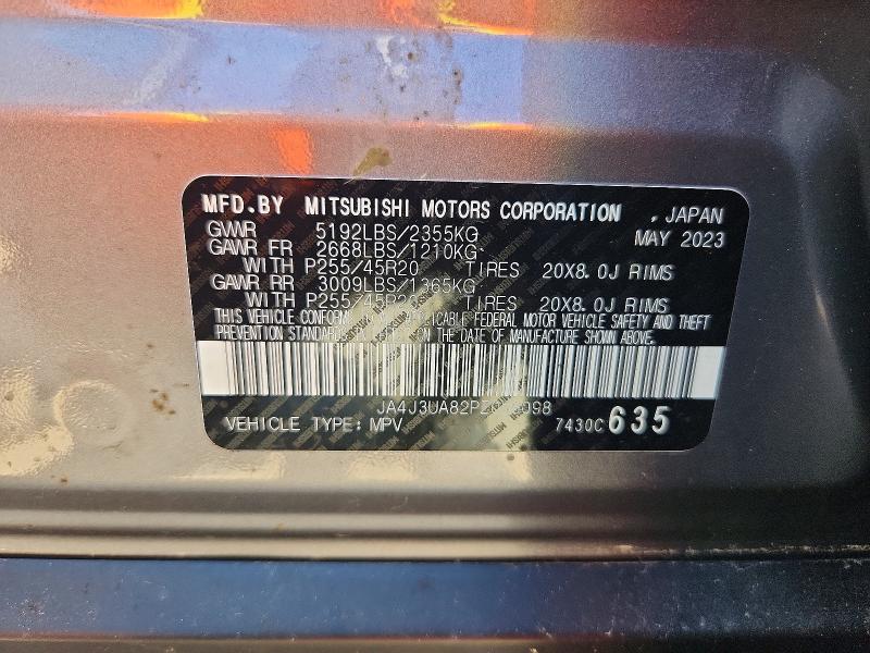 Aukcja sprzedaży 2023 Mitsubishi Outlander, vin: JA4J3UA82PZ058098, numer aukcji: 49766226
