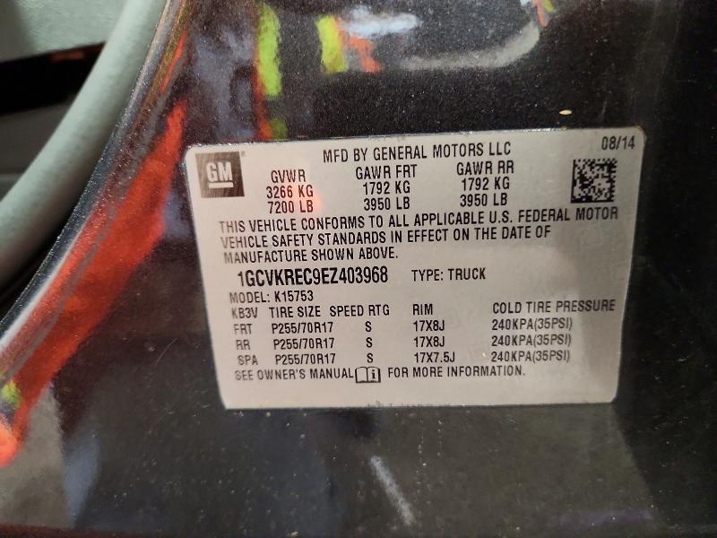 Auction sale of the 2014 Chevrolet Silverado, vin: 1GCVKREC9EZ403968, lot number: 48743506