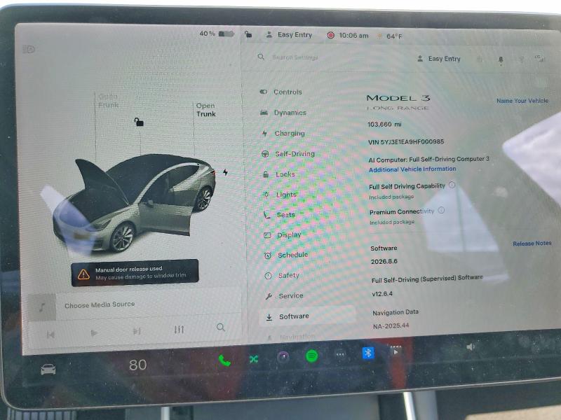 Aukcja sprzedaży 2017 Tesla Model 3, vin: 5YJ3E1EA9HF000985, numer aukcji: 51268136