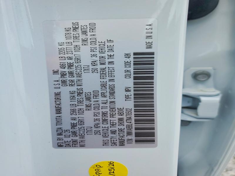 Aukcja sprzedaży 2026 Mazda Cx-50, vin: 7MMVABBL4TN478502, numer aukcji: 49706256
