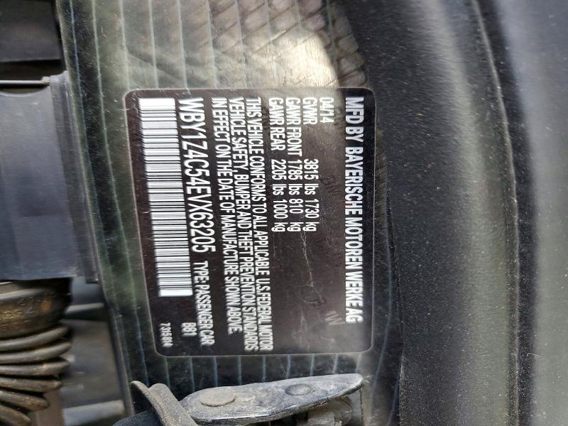 Продажа на аукционе авто 2014 Bmw I3, vin: WBY1Z4C54EVX63205, номер лота: 48206146