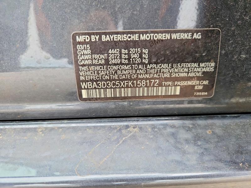 Продаж на аукціоні авто 2015 Bmw 328, vin: WBA3D3C5XFK158172, номер лоту: 48461856