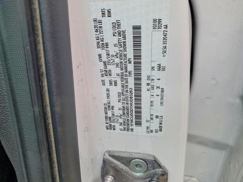 Продаж на аукціоні авто 2017 Ford Escape, vin: 1FMCU0GD1HUD83263, номер лоту: 49469806