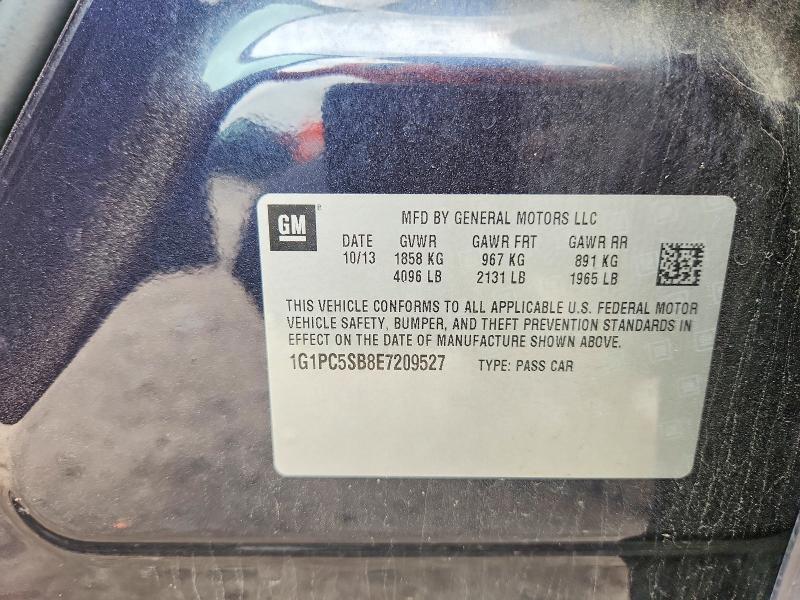 Продаж на аукціоні авто 2014 Chevrolet Cruze, vin: 1G1PC5SB8E7209527, номер лоту: 48546356