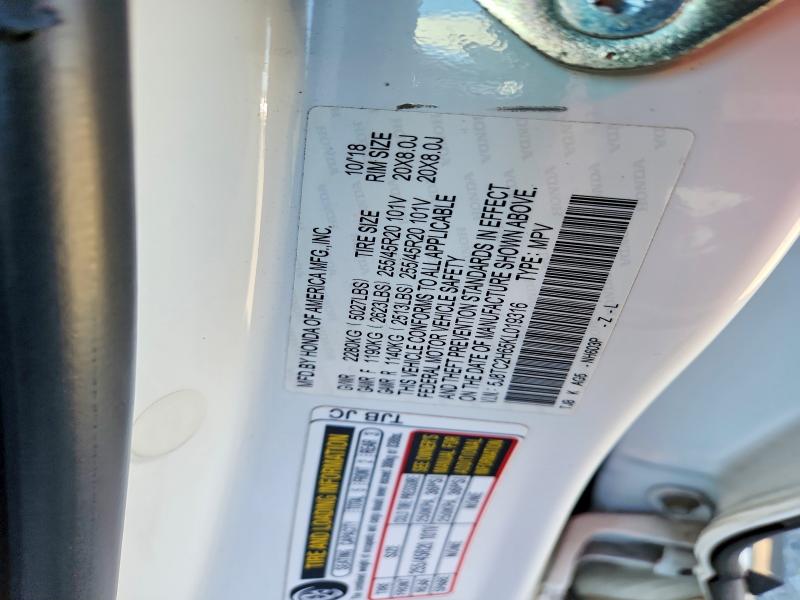 Aukcja sprzedaży 2019 Acura Rdx, vin: 5J8TC2H65KL019316, numer aukcji: 48939646