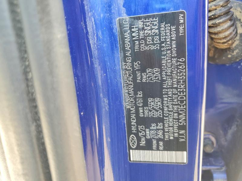 Продаж на аукціоні авто 2024 Hyundai Tucson, vin: 5NMJECDE3RH352676, номер лоту: 50197046