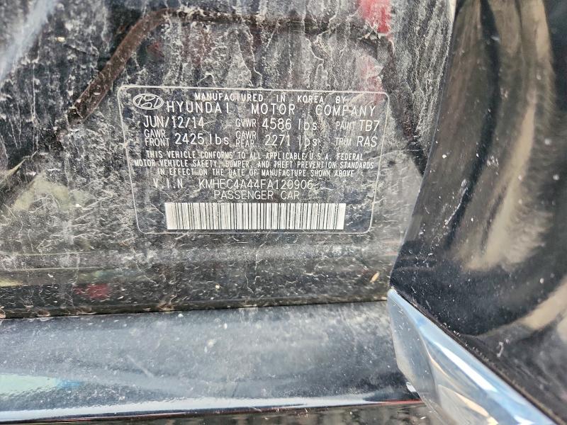 2015 Hyundai Sonata Hybrid მანქანა იყიდება აუქციონზე, vin: KMHEC4A44FA120906, აუქციონის ნომერი: 50548866