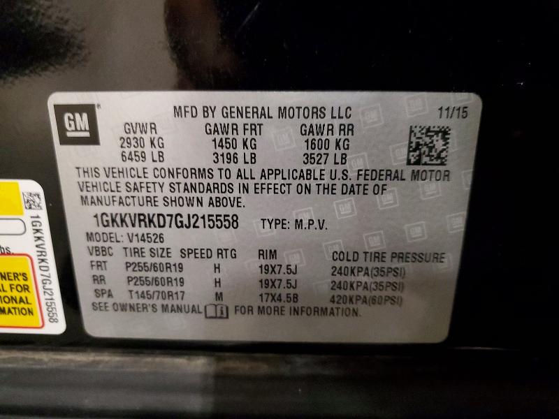 Aukcja sprzedaży 2016 Gmc Acadia, vin: 1GKKVRKD7GJ215558, numer aukcji: 51700526
