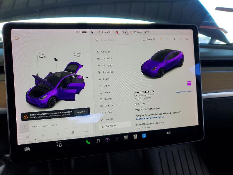 49815026 :رقم المزاد ، 5YJYGDEE5MF285442 vin ، 2021 Tesla Model Y مزاد بيع