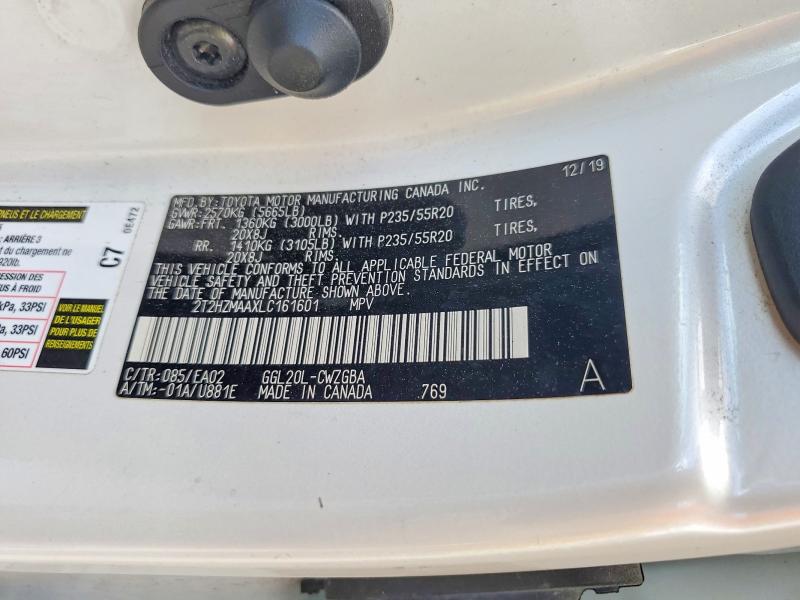 Aukcja sprzedaży 2020 Lexus Rx 350, vin: 2T2HZMAAXLC161601, numer aukcji: 48515896