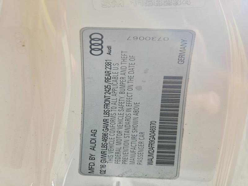 49537136 :رقم المزاد ، WAUM2AFR9GA046970 vin ، 2016 Audi A5 مزاد بيع