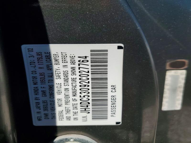 Aukcja sprzedaży 2002 Acura Rsx, vin: JH4DC53092C027764, numer aukcji: 50788706