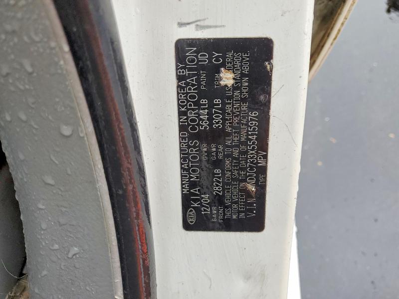 50736636 :رقم المزاد ، KNDJC733X55415976 vin ، 2005 Kia Sorento مزاد بيع
