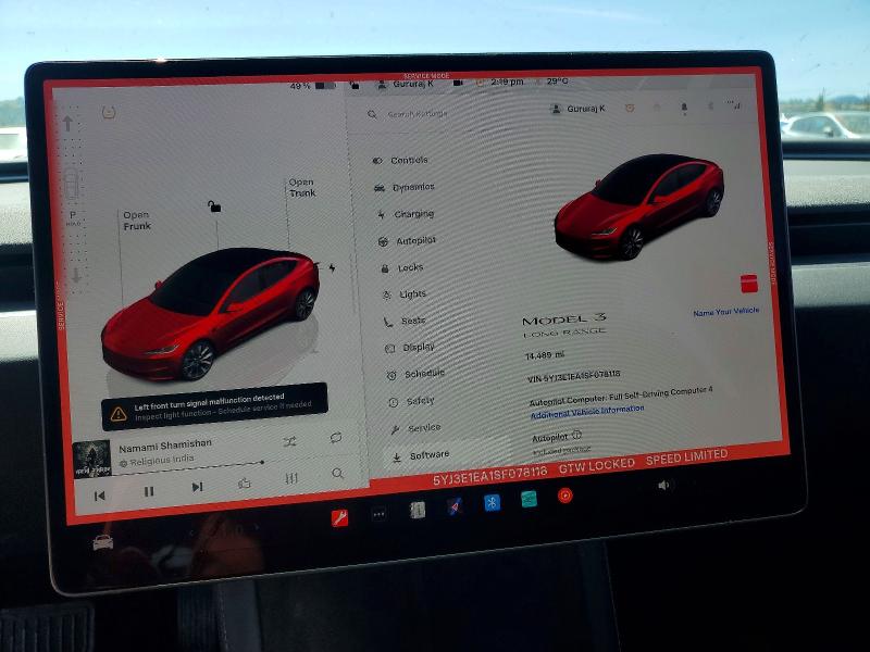 Aukcja sprzedaży 2025 Tesla Model 3, vin: 5YJ3E1EA1SF078118, numer aukcji: 50441716
