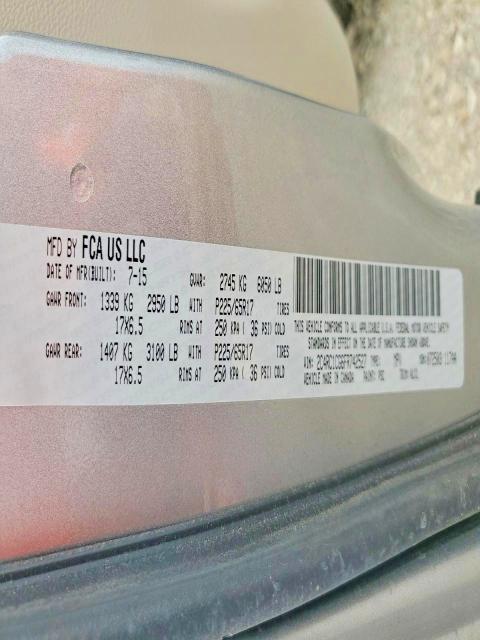51772066 :رقم المزاد ، 2C4RC1CG6FR742527 vin ، 2015 Chrysler Town & Country مزاد بيع
