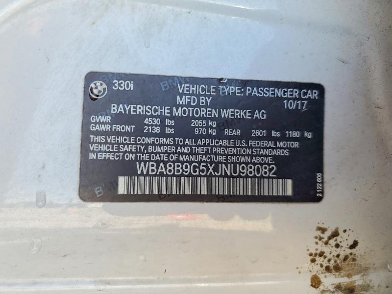 Продажа на аукционе авто 2018 Bmw 330, vin: WBA8B9G5XJNU98082, номер лота: 51885376