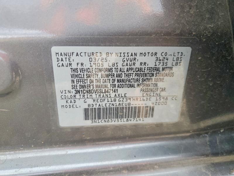 Aukcja sprzedaży 2025 Nissan Versa, vin: 3N1CN8DV5SL847141, numer aukcji: 47955386
