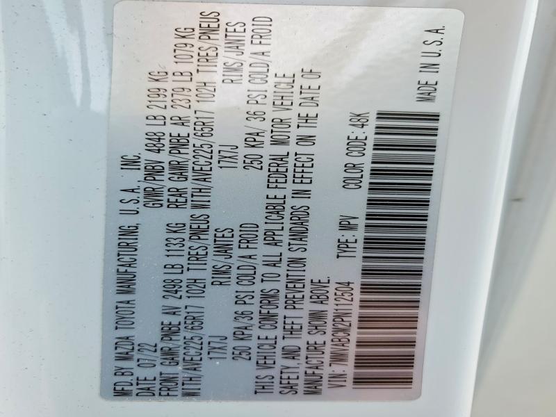 Aukcja sprzedaży 2023 Mazda Cx-50, vin: 7MMVABCM2PN112504, numer aukcji: 49832756