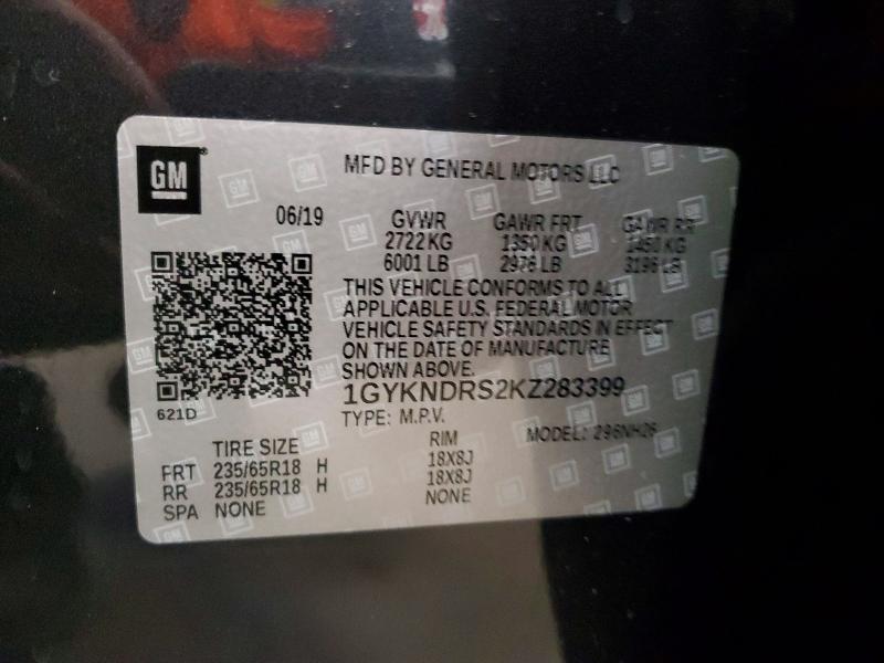 Продаж на аукціоні авто 2019 Cadillac Xt5, vin: 1GYKNDRS2KZ283399, номер лоту: 49788456