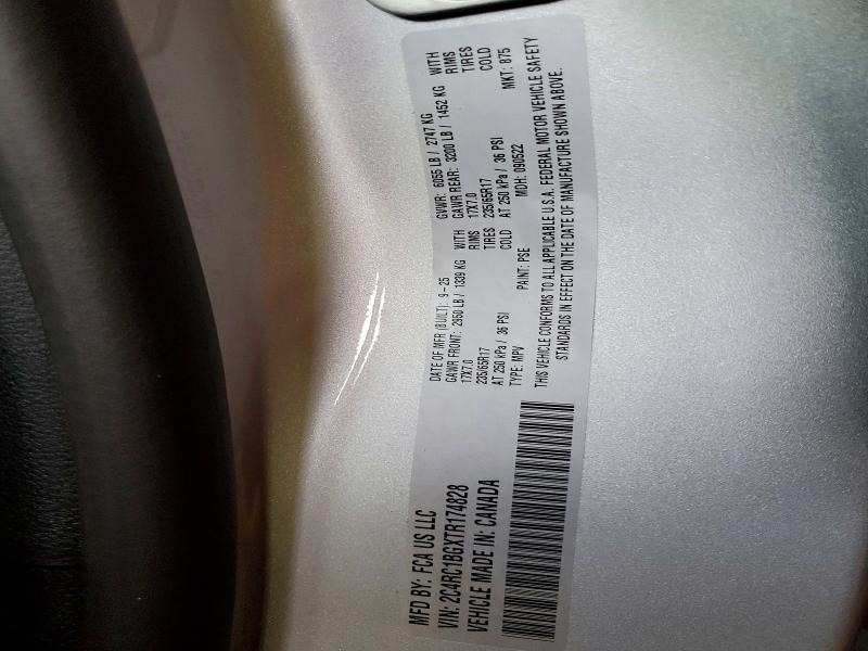 49977676 :رقم المزاد ، 2C4RC1BGXTR174828 vin ، 2026 Chrysler Pacifica مزاد بيع