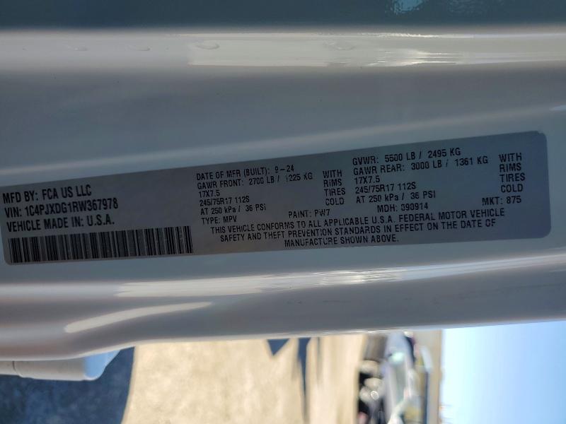Продаж на аукціоні авто 2024 Jeep Wrangler, vin: 1C4PJXDG1RW367978, номер лоту: 49916496