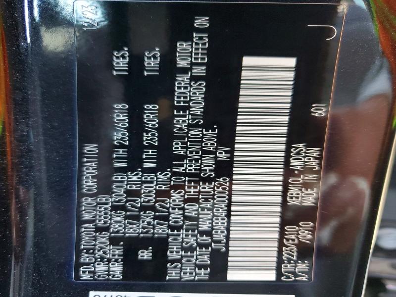 Aukcja sprzedaży 2024 Lexus Rz, vin: JTJABABB4RA000526, numer aukcji: 50643516